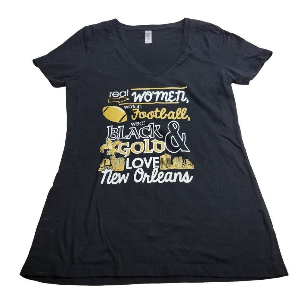 Bella New Orleans Saints fitted football shirt L
